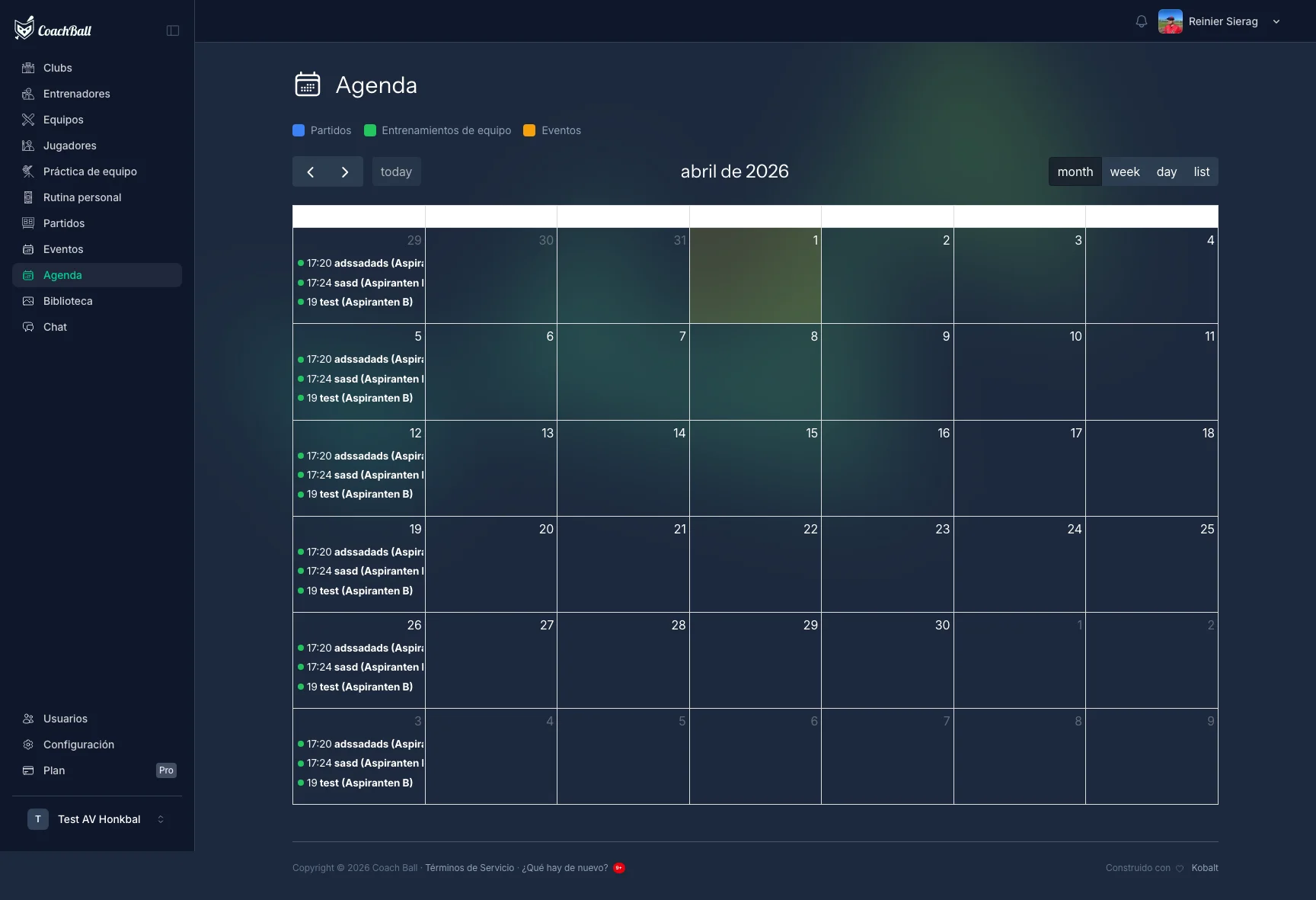 Página de RSVP por enlace mágico