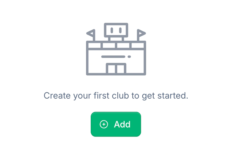 Create Club screen