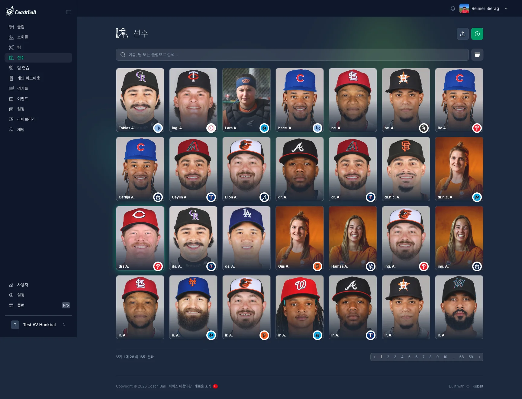 Players overview
