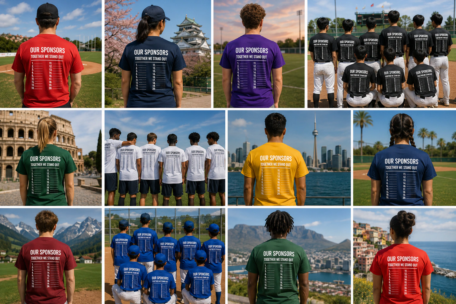 Fill your team shirt with sponsors